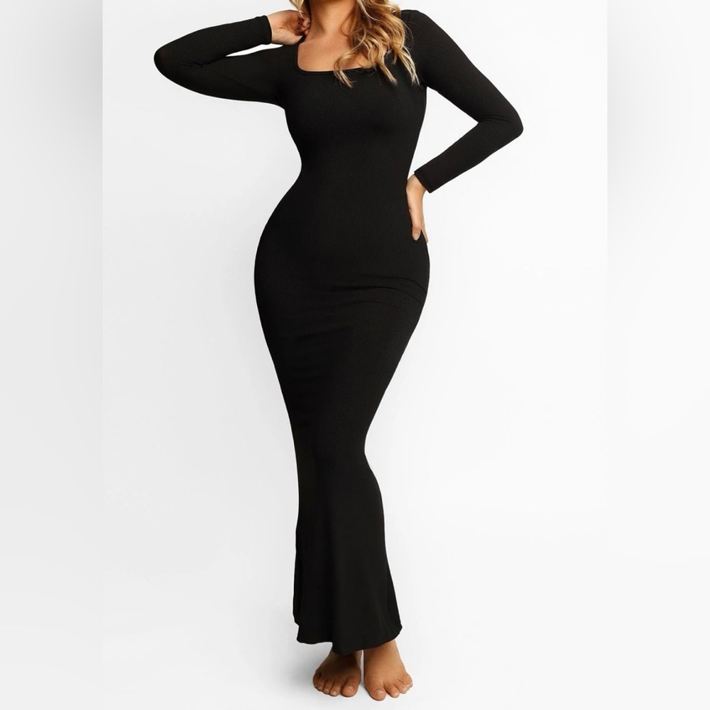 Women’s Express Long Sleeve Maxi Lounge Bodycon Dress